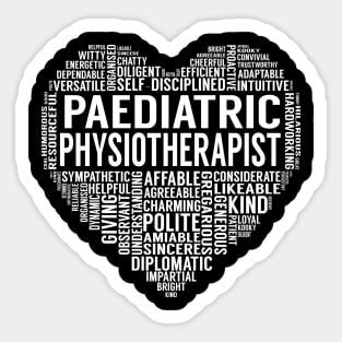 Paediatric Physiotherapist Heart Sticker